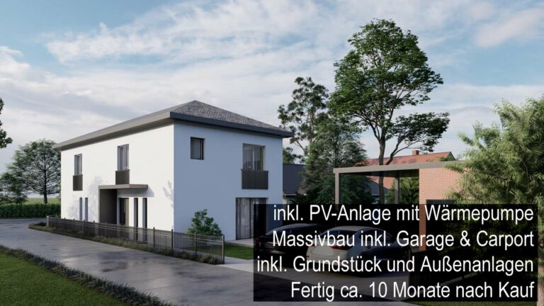 Schlüsselfertiges Luxus-Massivhaus inkl. Grund und PV-Anlage